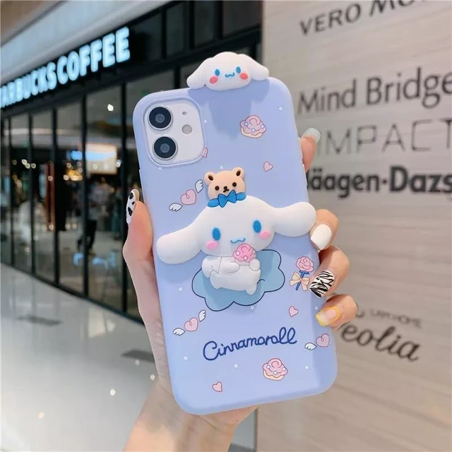 Alt view image 8 of 13 - SOEWIOU Case Compatible with iPhone 11, Shock-Absorption Anti-Scratch Bumper Case Cover, Cute Funny Anime Cartoon Cinnamon Design for Kids Teens Girls & Women
