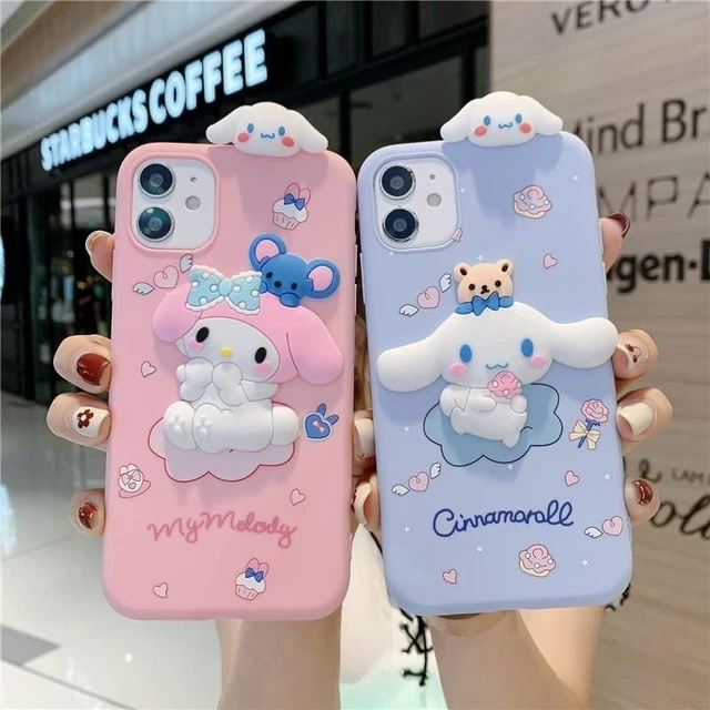 Alt view image 10 of 13 - SOEWIOU Case Compatible with iPhone 11, Shock-Absorption Anti-Scratch Bumper Case Cover, Cute Funny Anime Cartoon Cinnamon Design for Kids Teens Girls & Women
