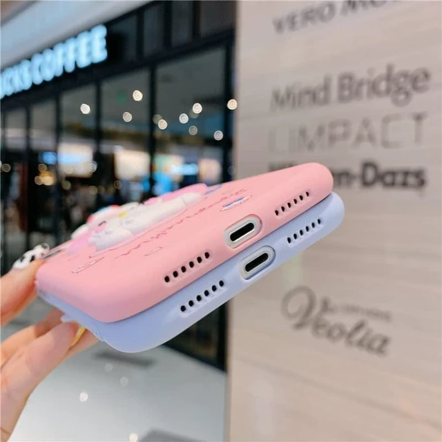 Alt view image 11 of 13 - SOEWIOU Case Compatible with iPhone 11, Shock-Absorption Anti-Scratch Bumper Case Cover, Cute Funny Anime Cartoon Cinnamon Design for Kids Teens Girls & Women