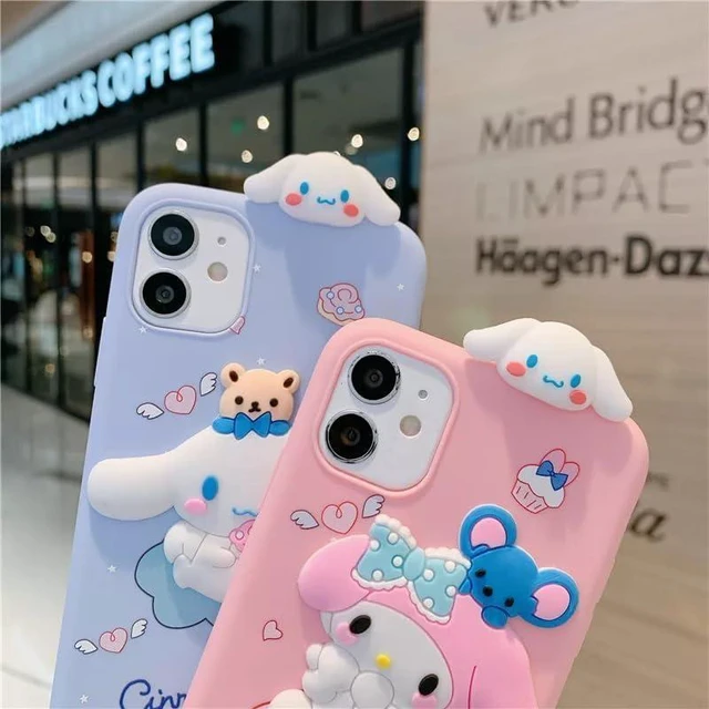 Alt view image 12 of 13 - SOEWIOU Case Compatible with iPhone 11, Shock-Absorption Anti-Scratch Bumper Case Cover, Cute Funny Anime Cartoon Cinnamon Design for Kids Teens Girls & Women