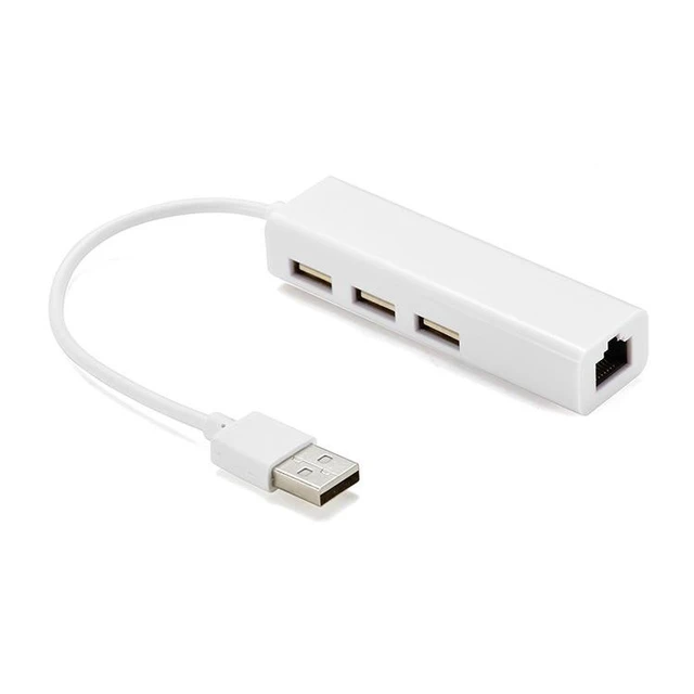 Alt view image 2 of 3 - SOEWIOU Driver-Free Type-C USB 3.0 to 100M RJ45 Ethernet Adapter, 1 Port USB 3.0 HUB, External Wired Network Card for Laptop/Desktop