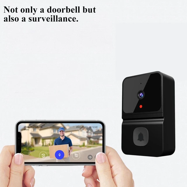 Alt view image 10 of 13 - SOEWIOU Z30 Smart WiFi Video Doorbell, T23 Chip HD Night Vision, Wireless Two-Way Audio Intercom, Remote Home Monitoring with Indoor Doorbell Chime