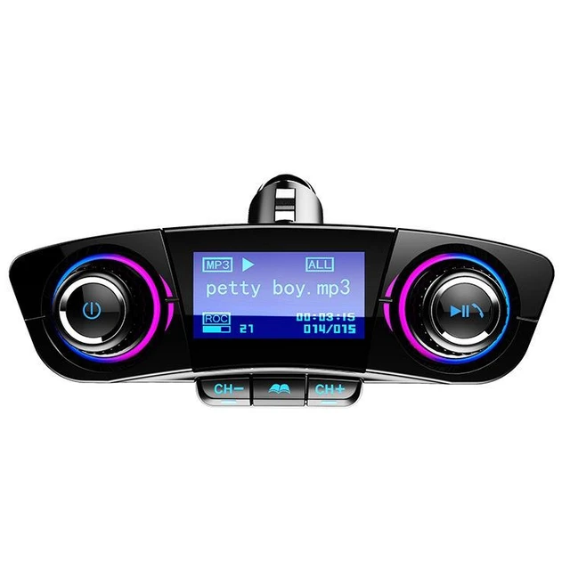 Alt view image 6 of 8 - SOEWIOU BT06 Bluetooth Car Kit, Hands-Free Call MP3 Player, Multi-Function Car Charger, Multi-Language Support