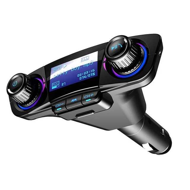 Alt view image 7 of 8 - SOEWIOU BT06 Bluetooth Car Kit, Hands-Free Call MP3 Player, Multi-Function Car Charger, Multi-Language Support
