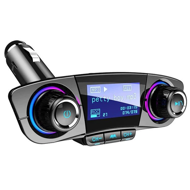 Alt view image 8 of 8 - SOEWIOU BT06 Bluetooth Car Kit, Hands-Free Call MP3 Player, Multi-Function Car Charger, Multi-Language Support
