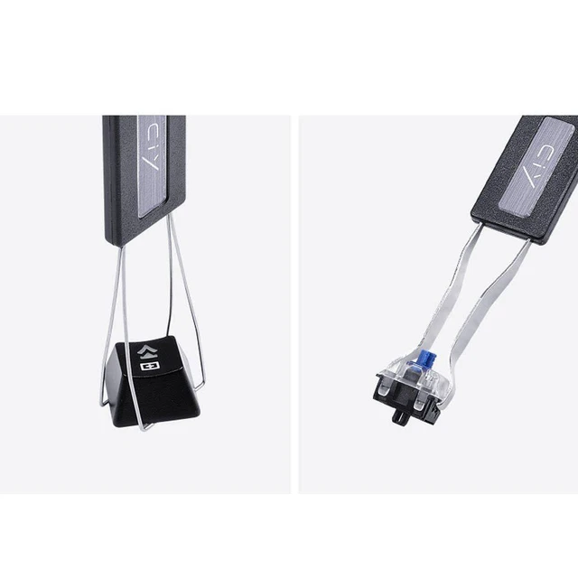 Alt view image 12 of 14 - SOEWIOU Keycap Puller Stainless Steel Key Keycap Removal Tool Keycaps Remover for Mechanical Keyboard for Removing Fixing keyboard tools