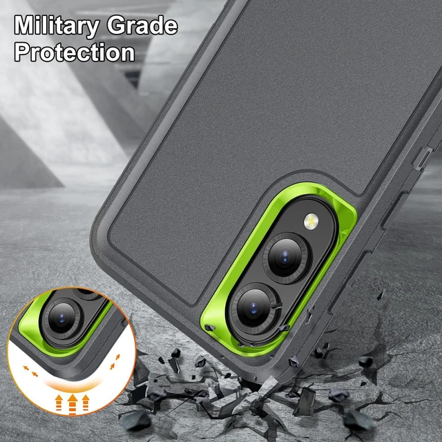 Alt view image 12 of 14 - SOEWIOU Case with Stander Fashion Cover KickStand Case For Samsung Galaxy S25 Edge (Gray)