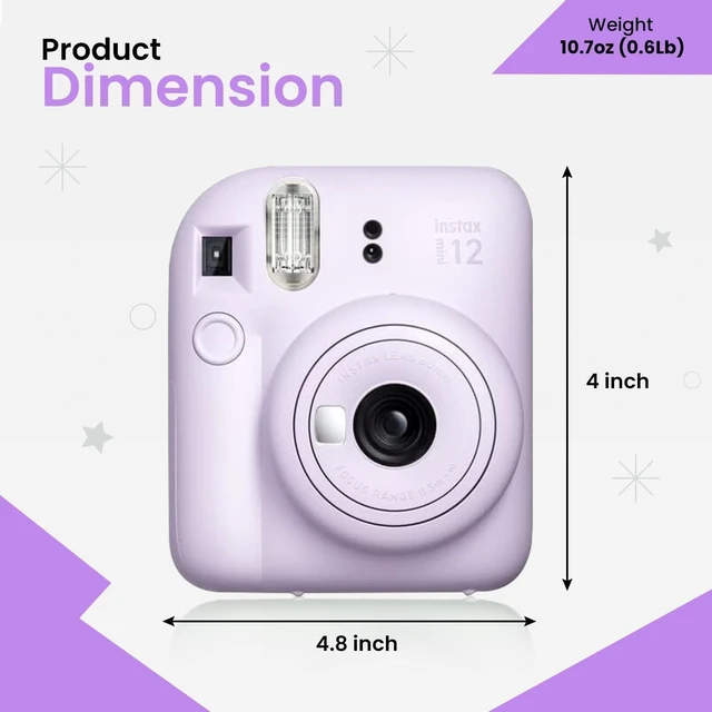 Alt view image 4 of 4 - SOEWIOU Instax Mini 12 Holiday Bundle 2025 - Lilac Purple