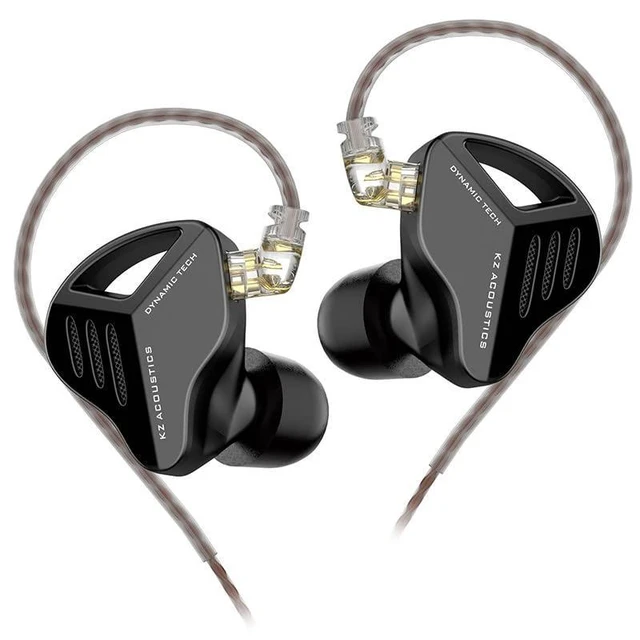 Alt view image 6 of 10 - SOEWIOU KZ ZVX 10mm Dual Cavity Super Linear Dynamic Driver HiFi in-Ear Earphones with Detachable 0.75mm Recessed 2pin Silver-plated Cable for Audiophiles Musician (Black, without Mic)