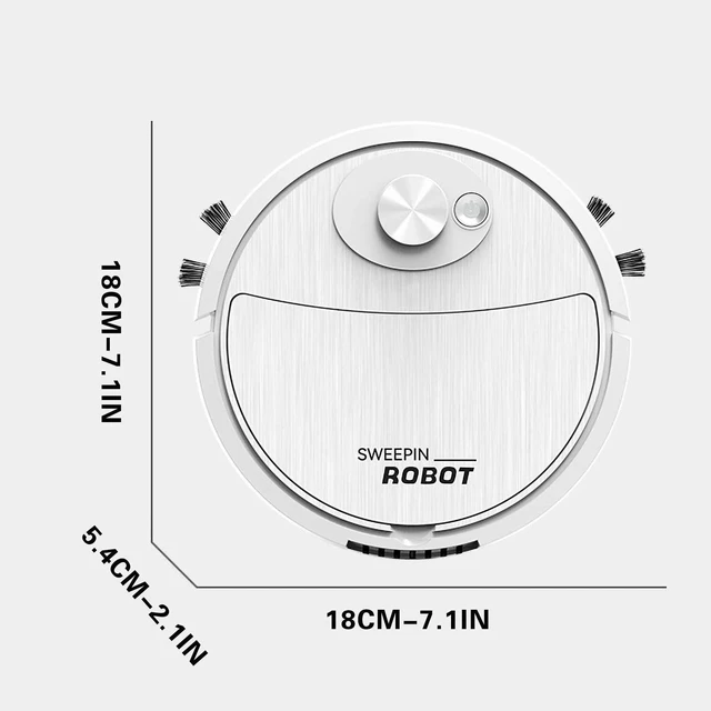 Alt view image 13 of 14 - SOEWIOU Clearance & Promo, Intelligent Sweeping Robot | Three-in-One Cleaning Machine | Lazy Vacuum Cleaner | Home Appliance, Clearance & Promo | Plastic, Pink, _Mega Brand