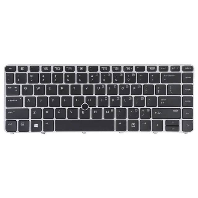 Alt view image 5 of 8 - For HP EliteBook 840 G3 US Version Keyboard with Backlight and Pointing(Silver)
