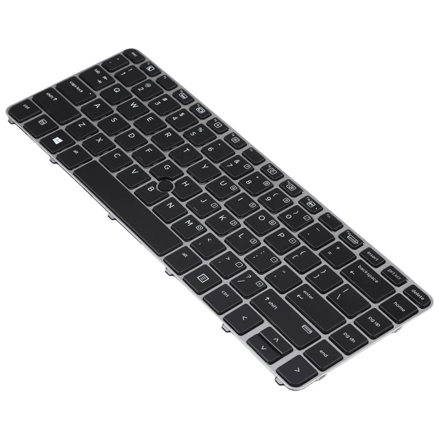 Alt view image 6 of 8 - For HP EliteBook 840 G3 US Version Keyboard with Backlight and Pointing(Silver)