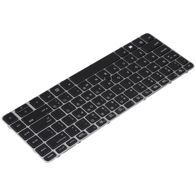 Alt view image 7 of 8 - For HP EliteBook 840 G3 US Version Keyboard with Backlight and Pointing(Silver)
