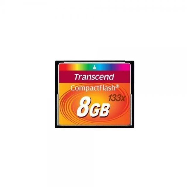 Alt view image 3 of 4 - Transcend 8GB CompactFlash Memory Card 133x (TS8GCF133) Size: 8 GB, Model: TS8GCF133, Gadget & Electronics Store