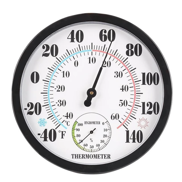 Alt view image 6 of 10 - SOEWIOU 25cm Large Screen Indoor Thermometer & Hygrometer, High Precision Temperature Humidity Meter for Home, Pharmacy, Laboratory, Warehouse and Industrial Use