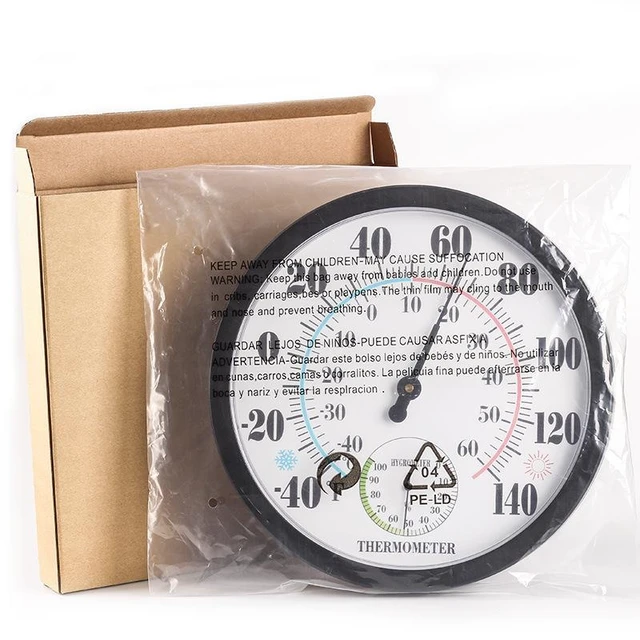 Alt view image 10 of 10 - SOEWIOU 25cm Large Screen Indoor Thermometer & Hygrometer, High Precision Temperature Humidity Meter for Home, Pharmacy, Laboratory, Warehouse and Industrial Use