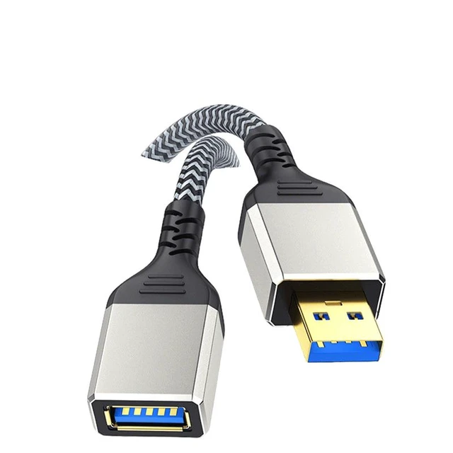Alt view image 5 of 9 - SOEWIOU USB 3.0 Extension Cable Male to Female, Full-Cover Dark Gray 0.5M, for PC U Disk Mouse Keyboard