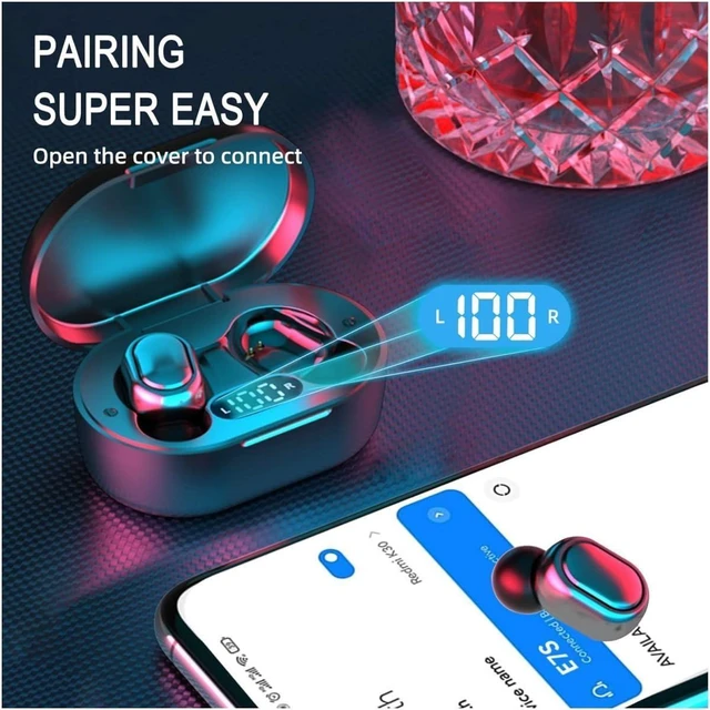 Alt view image 9 of 14 - Wireless Earbuds, Bluetooth 5.3 Headphones HiFi Deep Bass with Mic ,120H Playtime LED Display ,IPX7 Waterproof Button Control True Wireless Earphones,One-Step Pairing,In-Ear Noise Reduction Headset