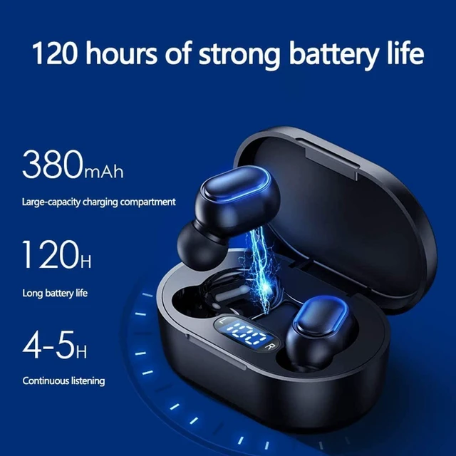 Alt view image 10 of 14 - Wireless Earbuds, Bluetooth 5.3 Headphones HiFi Deep Bass with Mic ,120H Playtime LED Display ,IPX7 Waterproof Button Control True Wireless Earphones,One-Step Pairing,In-Ear Noise Reduction Headset