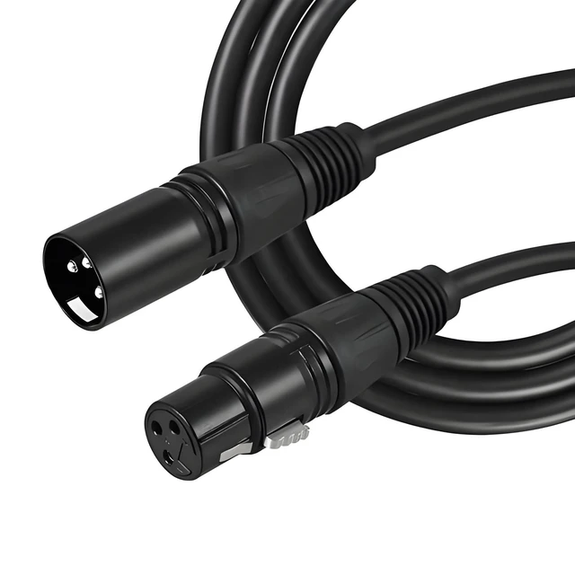 Alt view image 6 of 11 - SOEWIOU KMF-6228 XLR Male to Female Balanced Audio Cable, Microphone Cord for Mixer, Amplifier, 196.8in