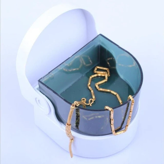 Alt view image 7 of 8 - SOEWIOU Mini Ultrasonic Jewelry Cleaner, Vibration Cleaning Box for Jewelry, Denture, Rings & Coins