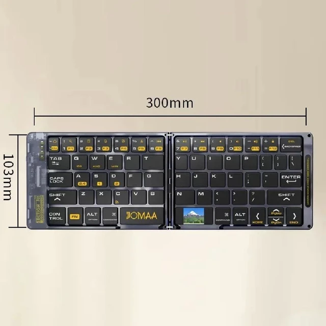 Alt view image 11 of 14 - Foldable Keyboard and Mouse,Wireless Folding Bluetooth Keyboard and Mouse Combo,Ultra Slim,Rechargeable,Silent,Portable Travel Keyboard for Laptop,Tablet,Phone,Windows, iOS, Android,and macOS (Black)