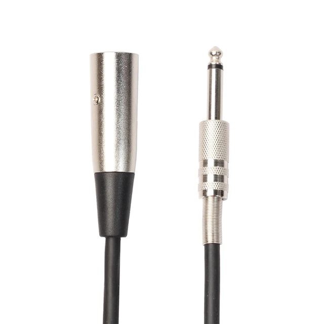 Alt view image 7 of 10 - SOEWIOU Zinc Alloy Shell 6.35mm TS to XLR Male Cable, Double Shielded Mic Cable for Sound Card, 40in