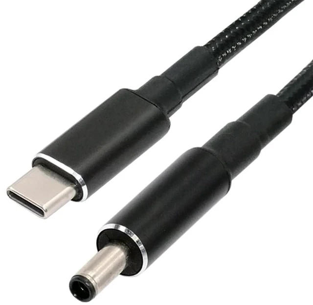 Alt view image 8 of 14 - USB-C 100W 20V Input to DC 4.5 * 3.0mm PD Power 65W Output Charge Cable Support QC PD Type-C Compatible with DELL-Laptop (1.8m)