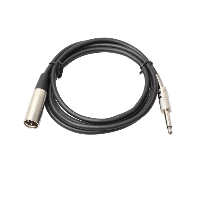 Alt view image 10 of 10 - SOEWIOU Zinc Alloy Shell 6.35mm TS to XLR Male Cable, Double Shielded Mic Cable for Sound Card, 40in