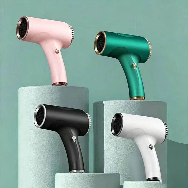 Alt view image 8 of 8 - SOEWIOU Green Cordless Hair Dryer, Wireless Rechargeable High Power Blow Dryer, Home Negative Ion Hair Care Quick Dry Hairdryer, Hot & Cold Air Portable Hair Styling Tool