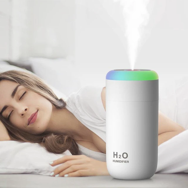 Alt view image 5 of 6 - SOEWIOU Sky Blue Car Colorful Humidifier, Mini Portable Aroma Diffuser, High Mist Air Freshener, USB Quiet Ultrasonic Humidifier for Vehicle Home Bedroom Office