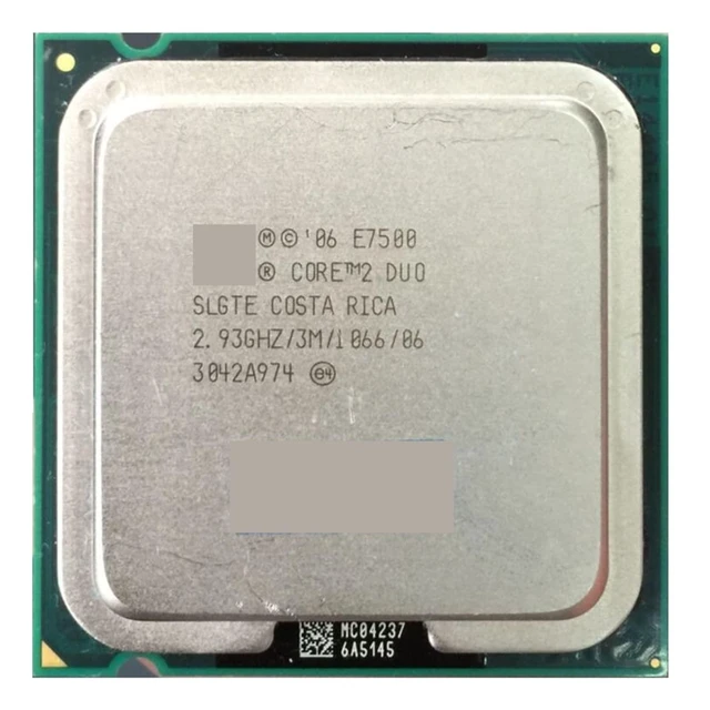 Alt view image 2 of 2 - CPU c 2 Duo Processor E7500 forLGA775 Desktop CPU I Central Processing Unit