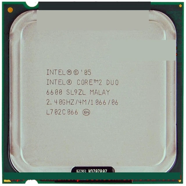 Alt view image 2 of 2 - CPU CPU c 2 Duo Processor E6600 2.40GHz 4M 1066MHz Dual-Core Socket 775 Speedy Ship Out