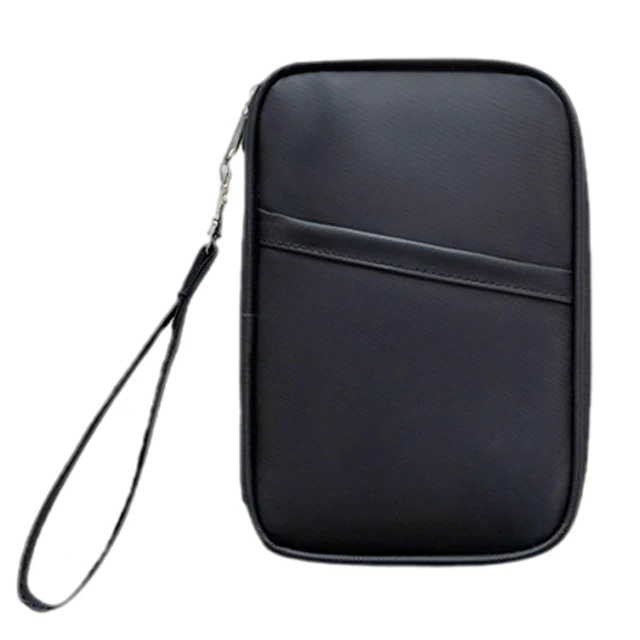 Alt view image 2 of 2 - Waterproof Family Passport Holder With Wrist Strap, Blocking Credit Card Case, Travel Organizer 8.9 X 5.5 X 1 In