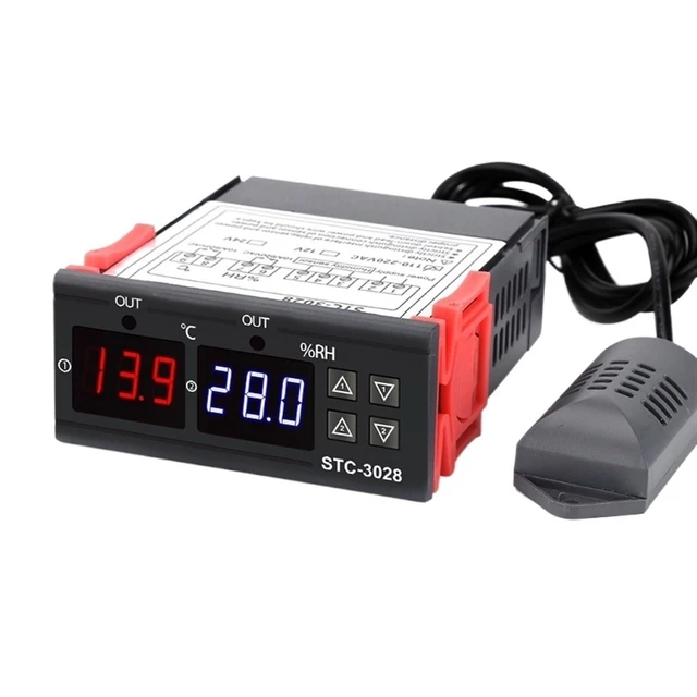 Alt view image 2 of 2 - STC-3028 LED Digital Thermostat Temperature Controller Thermoregulator Relay Heating Cooling for Incubator AC 110-220V NTC ( Color : AC100-220V )