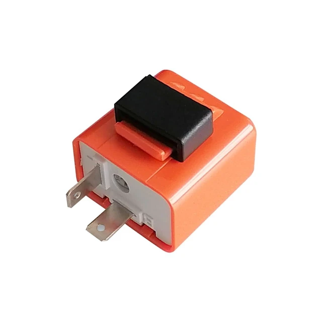 Alt view image 2 of 2 - Turn Indicator Light LED Flasher Adjustable Frequency Motorcycle Motorbike Direction Light 12V Flash Relay