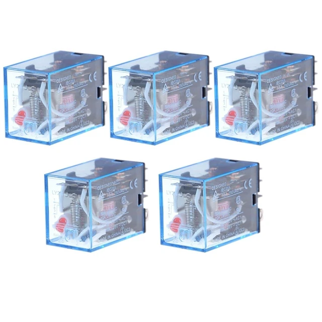 Alt view image 2 of 2 - 5PCS LY2NJ Coil Power Relay AC 12V 24V 36V 48V 110V 220V 380V Car Auto Electronic Mini Micro Electromagnetic Relay Switch 8Pin (Size : AC 220V)