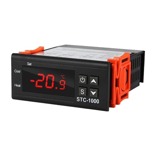 Alt view image 2 of 2 - LED Digital Thermostat Temperature Controller STC-1000 Thermoregulator Relay Heating Cooling for Incubator AC 110-220V ( Color : AC100-220V )