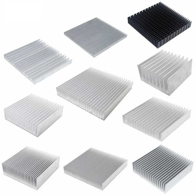 Alt view image 2 of 2 - Aluminum Heatsink Radiator Heat Sink Cooler for LED Electronic Chip Cooling heat dissipation(90x90x15mm)