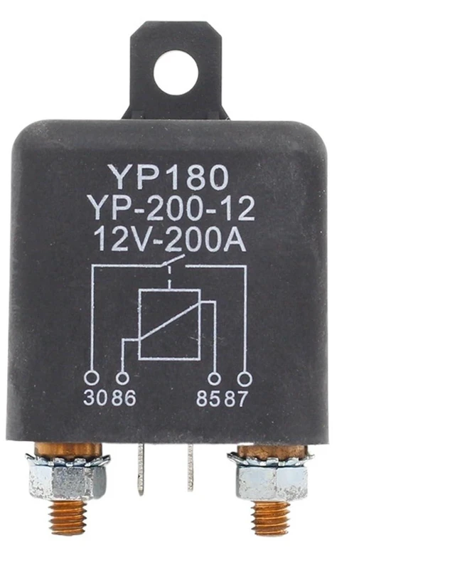 Alt view image 2 of 2 - 1pcs High Power Car Relay 12V DC 200A Car Truck Motor Automotive Switch Car Relay Continuous Type Automotive Relay Car Relays