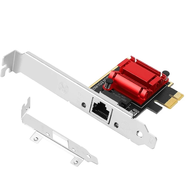 Alt view image 13 of 13 - 2.5Gb PCI-E NIC Network Card for Realtek8125B,100MbE/1GbE/2.5GbE Copper Single RJ45 Port,with Realtek RTL8125BG Chip,2.5GbE PCI Express 2.0 X1 Ethernet Adapter Support Windows/Linux/MAC