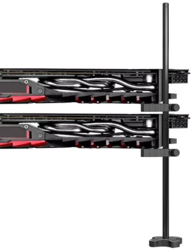 Alt view image 12 of 12 - Graphics Card GPU Brace Support Black, Video Card Sag Holder/Holster Bracket,Anodized Aerospace Aluminum, Adjustable for Single/Dual Slot Cards, Universal Graphics Card Stand