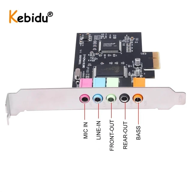 Alt view image 6 of 10 - 5.1CH PCI Sound Card CMI8738 Chipset Audio Digital Sound Card Desktop Pci Sound Card 5.1 Channel