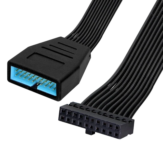 Alt view image 13 of 13 - USB 3.0 Header Extension Cable USB 3.0 19/20 Pin Male to Female Internal Extension Adapter(5.9 inch)
