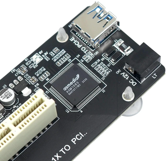 Alt view image 12 of 14 - PCIe to PCI Adapter | Single/Dual Slot Converter with USB 3.0 Cable | Legacy Device Expansion for Audio Interfaces & Capture Cards
