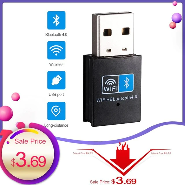 Alt view image 6 of 10 - USB WiFi Adapter 150Mbps Wi-Fi Bluetooth Adapter For PC Ethernet WiFi Dongle 2.4G Network Card Antena Wi Fi Receiver