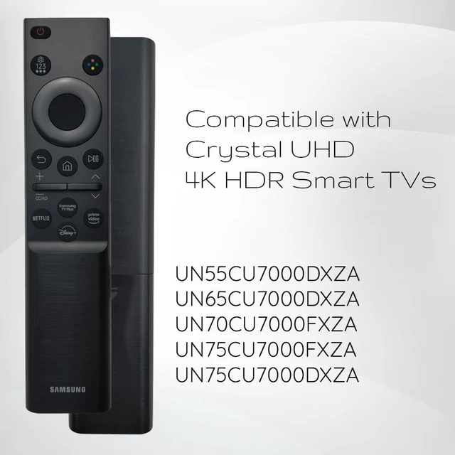 Alt view image 8 of 12 - Original OEM BN59-01388A Remote Control for Crystal UHD 4K CU7000 Series Smart TV Includes Netflix Prime Video & Disney+ Shortcuts