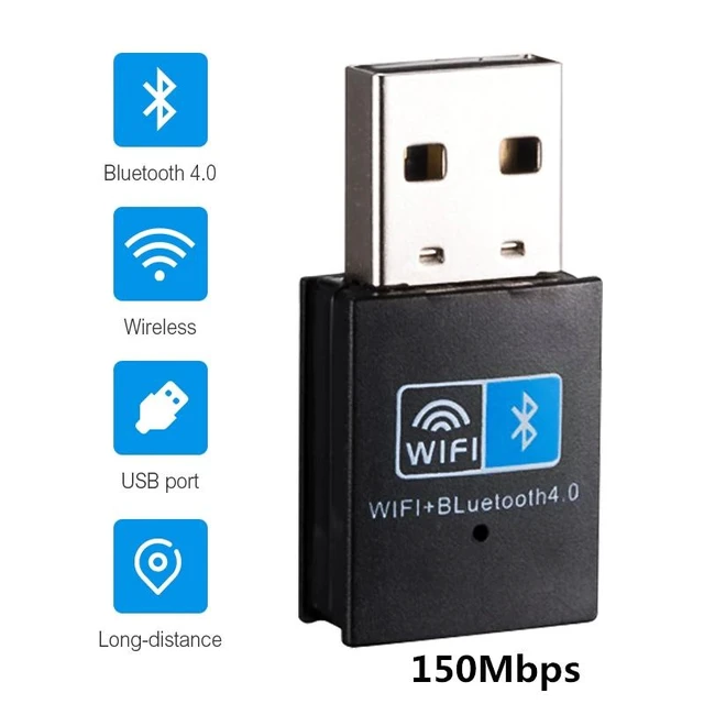 Alt view image 8 of 10 - USB WiFi Adapter 150Mbps Wi-Fi Bluetooth Adapter For PC Ethernet WiFi Dongle 2.4G Network Card Antena Wi Fi Receiver