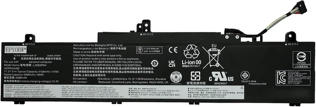 Alt view image 13 of 13 - L22B3PG4 Laptop Battery 47Wh Compatible with Lenovo ThinkPad E14 Gen 5 / E14 Gen 6 / E16 Gen 1 / E16 Gen 2 Series L22M3PG4 5B11N45961 5B11K63024 L22X3PG4 L22D3PG4 5B11K63020
