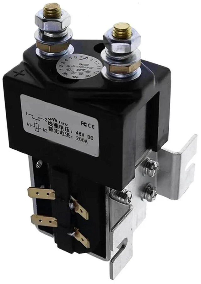 Main image of 48V Contactor Solenoid Relay for Electric Forklift Vehicle Golf Cart Robot Wagon Replace SW180 SW180B-108